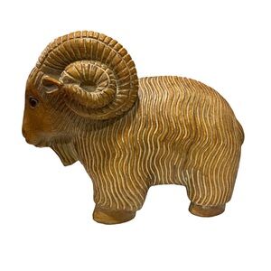 Vintage Lloyd Bryan MCM Studio Pottery Animal Ram‎ Aries Sculpture Decor Art